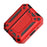For AirPods Pro 3 Case TPU + PC Earphone Protective Cover with Carabiner - Red - 3