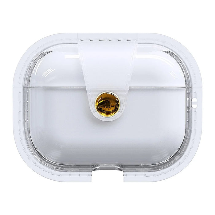 For AirPods Pro 3 Case Magnetic Crystal TPU Earphone Protective Cover - Transparent - 1