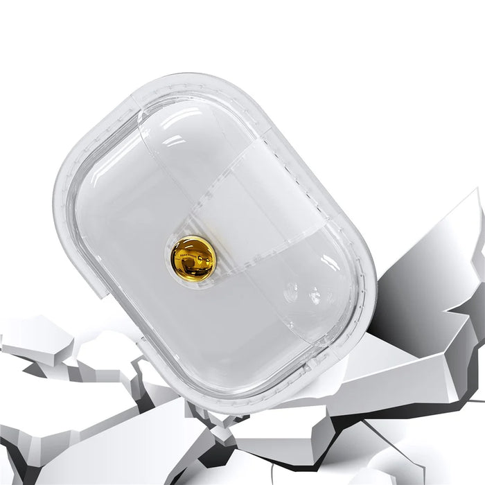 For AirPods Pro 3 Case Magnetic Crystal TPU Earphone Protective Cover - Transparent - 3