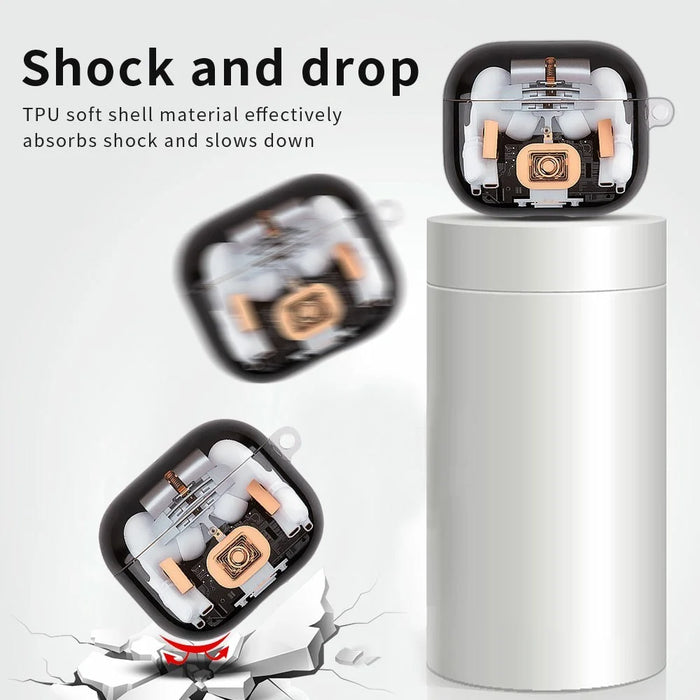 For AirPods Pro 3 Earphone Case Mechanical Structure TPU Drop-Proof Protective Cover - 4