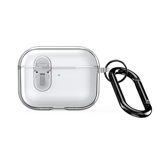 DUX DUCIS For AirPods Pro 3 Earphone Case  PECL Series PC+TPU Bluetooth-compatible Earphone Cover with Hook - Clear - 1
