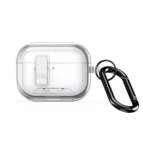 DUX DUCIS For AirPods Pro 3 Earphone Case  PECR Series PC+TPU Cover with Phone Holder and Hook - Clear - 1