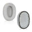 For Sony WH-1000XM6 Headphones Replacement Protein Leather Ear Pads Cushions with Pry Tool - Silver - 2