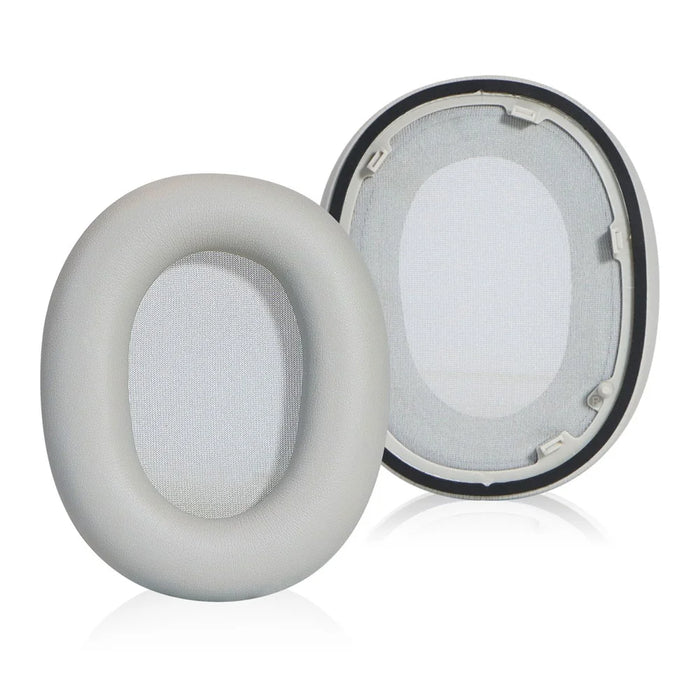 For Sony WH-1000XM6 Headphones Replacement Protein Leather Ear Pads Cushions with Pry Tool - Silver - 3