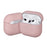 For AirPods Pro 3 Earphone Case Litchi Texture Genuine Cow Leather Earbud Protective Cover - Pink - 1