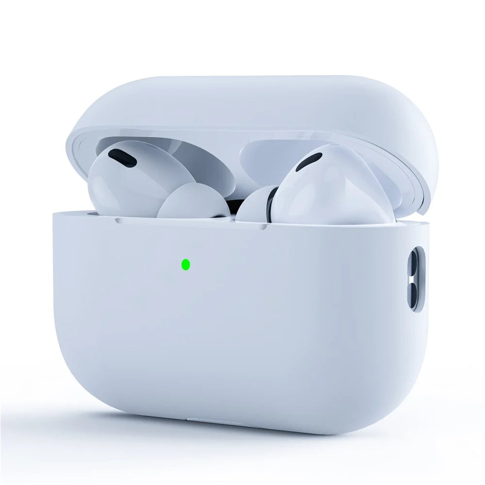 For AirPods Pro 3 Case Split Design Ultra Thin Silicone Earphone Protective Cover - White - 1