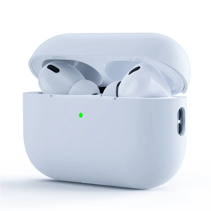 For AirPods Pro 3 Case Split Design Ultra Thin Silicone Earphone Protective Cover - White - 1