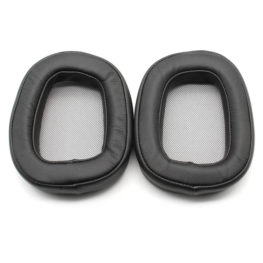 JZF-240 1 Pair Soft Sponge Breathable Mesh Replacement Earpads Earmuff Accessories for Logitech G433 Headphone - Black - 1