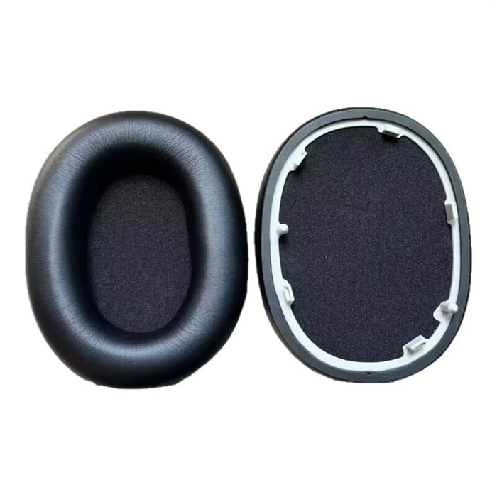 1 Pair For Sony WH-1000XM6 Noise Cancelling Headphones Replacement Ear Pads Protein Leather Cushions - Black - 1