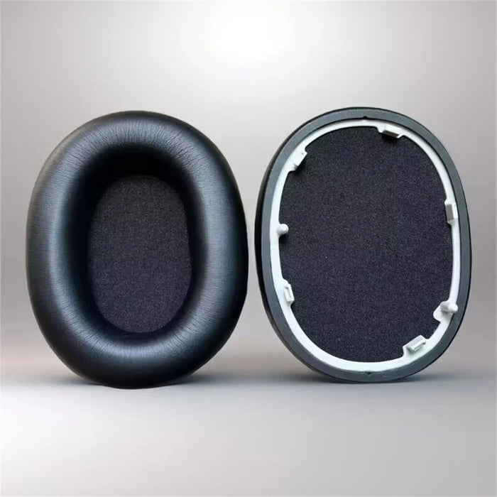 1 Pair For Sony WH-1000XM6 Noise Cancelling Headphones Replacement Ear Pads Protein Leather Cushions - Black - 2