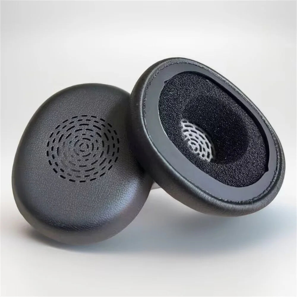For Jabra Evolve 10 USB-A Stereo Headset Ear Pads Protein Leather Replacement Cushions - 3