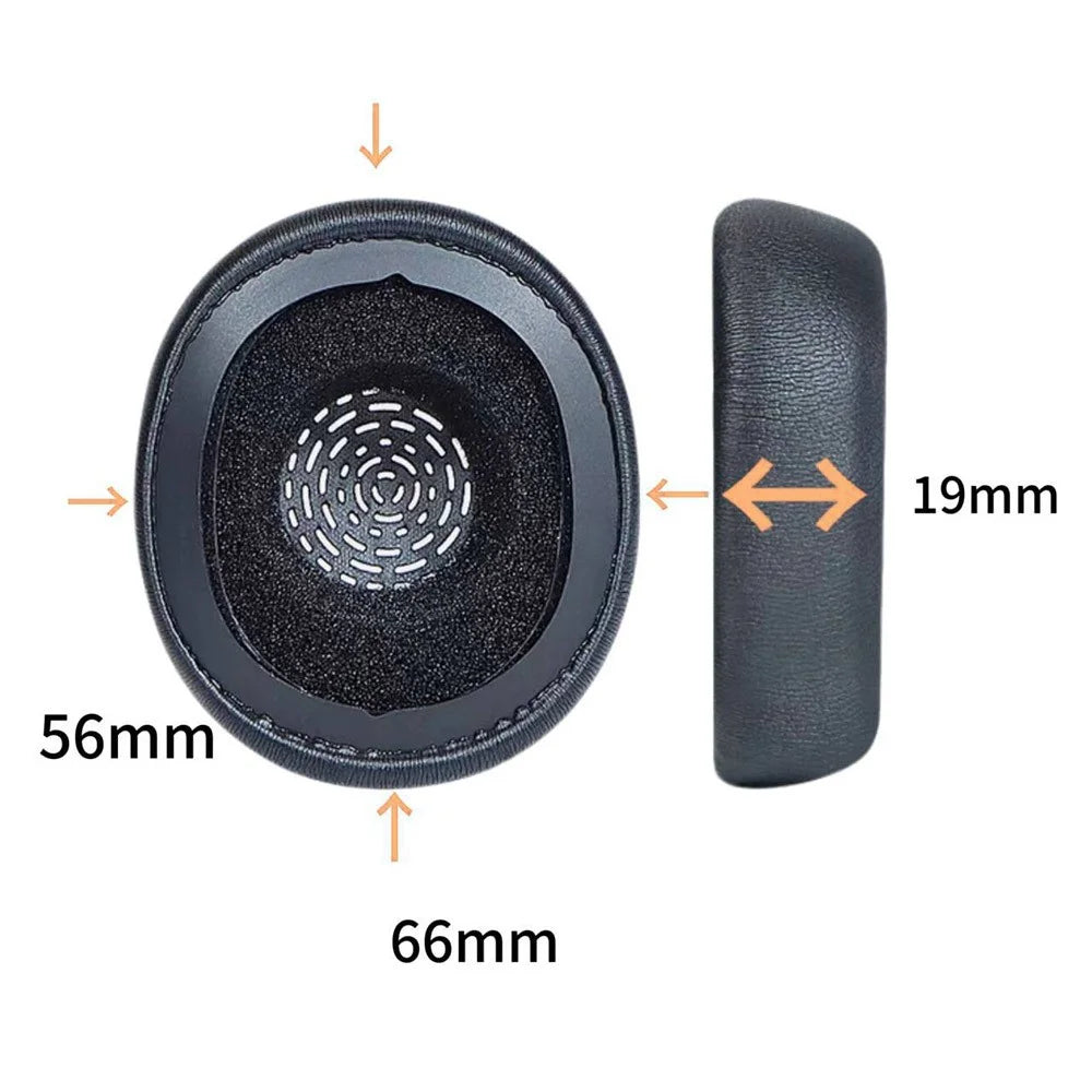 For Jabra Evolve 10 USB-A Stereo Headset Ear Pads Protein Leather Replacement Cushions - 6