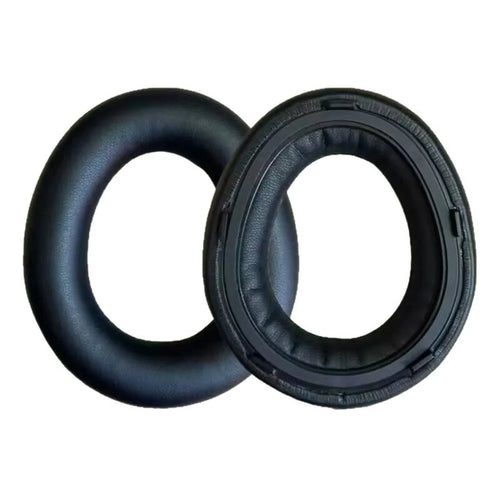 1 Pair For Beyerdynamic Aventho 300 Wireless Over-ear Headphones Replacement Ear Pads Protein Leather Cushions - Black - 1