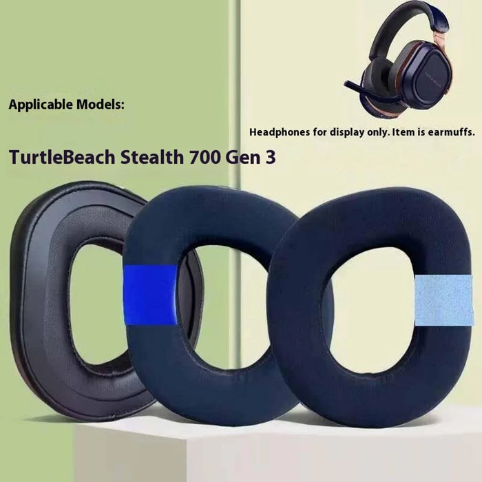 1Pair Replacement Earpads for Turtle Beach Stealth 700 Gen 3 Gel + Memory Foam Headset Ear Pad Cushions - 2