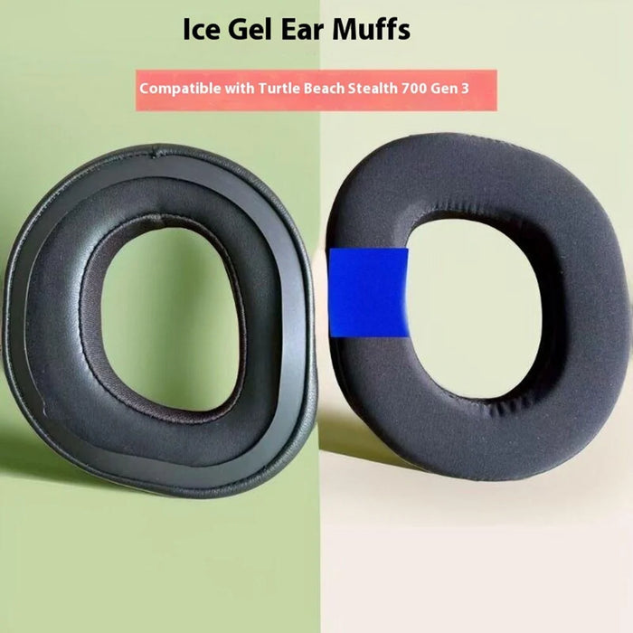 1Pair Replacement Earpads for Turtle Beach Stealth 700 Gen 3 Gel + Memory Foam Headset Ear Pad Cushions - 4