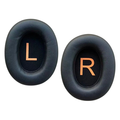 1Pair Replacement Earpads for QCY H3 / H3 Lite / TOZO HT2 Ear Pads Foam Cushions - Black - 1