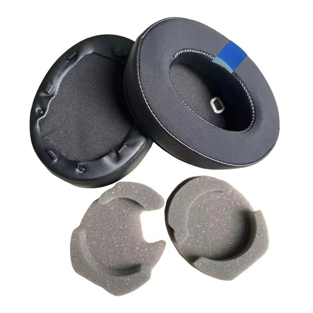 1Pair For Sony WH-1000XM4 Headphones Ear Pads Gel + Memory Foam Replacement Cushions - Black - 1