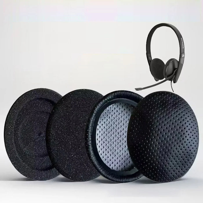 For Sennheiser SC 160 / SC 165 USB Over Ear Headphone Ear Pads Replacement Cushions - Faux Leather - 2