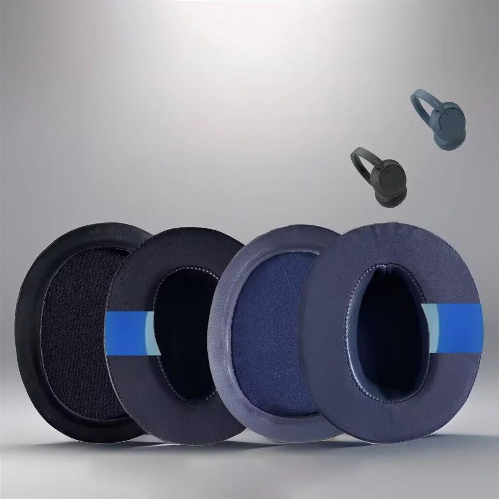 For Sony WH-CH710N  /  WH-CH720N Ear Pads Cooling Gel + Memory Foam Replacement Cushions - Black - 2