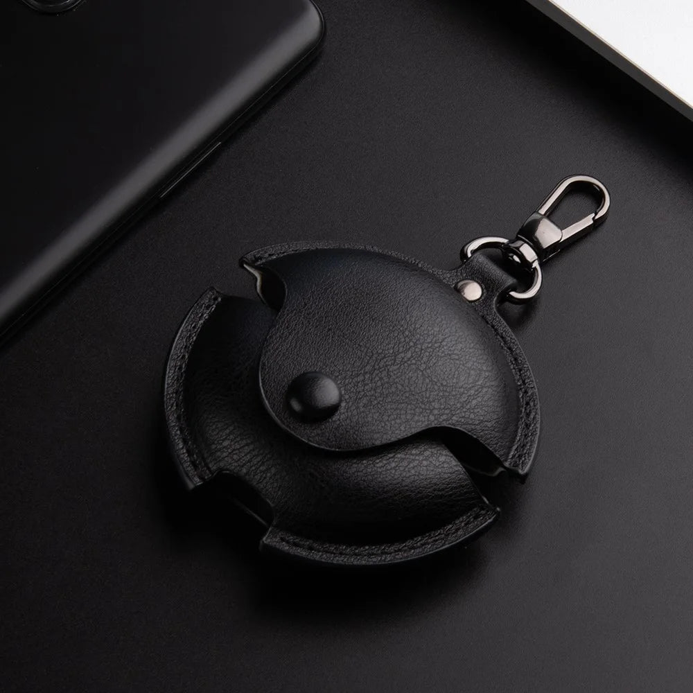 For Huawei FreeBuds 7i Earphone Case Business Leather + PC Protective Cover - Black - 2