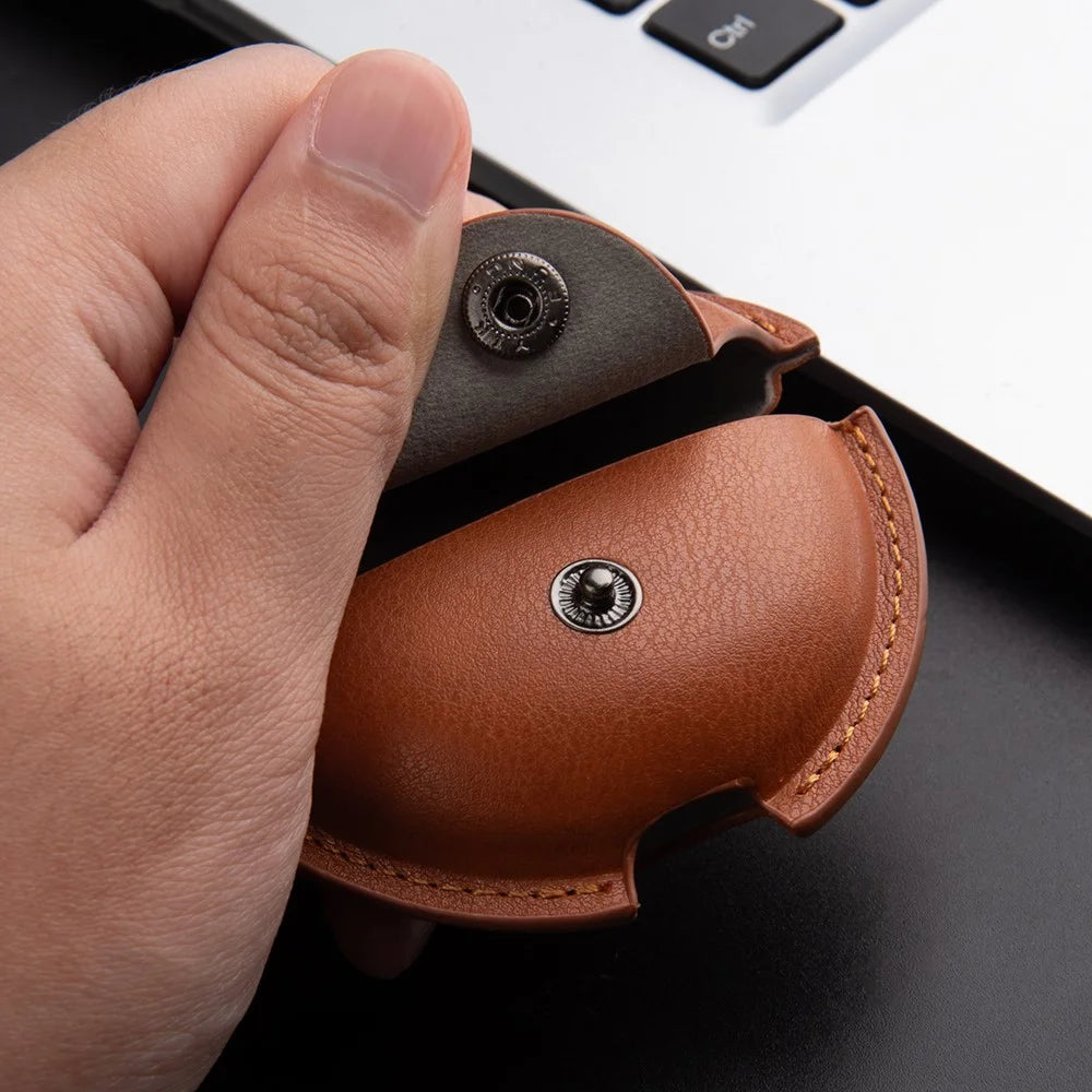 For Huawei FreeBuds 7i Earphone Case Business Leather + PC Protective Cover - Black - 5