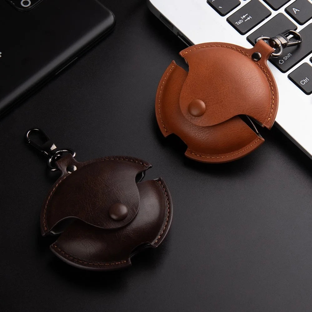 For Huawei FreeBuds 7i Earphone Case Business Leather + PC Protective Cover - Black - 7
