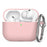 AHASTYLE WG184 For AirPods Pro 3 Case Split Design Thickened Silicone Earphone Cover with Carabiner - Pink - 1