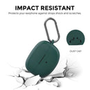 AHASTYLE WG147 For Bose Ultra Open Earbuds Silicone Case Integrated Design Protective Cover with Carabiner - Green - 4