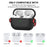 AHASTYLE WG109 For Apple AirPods Pro / Pro 2 Case TPU Bluetooth-Compatible Earphone Protective Cover with Strap - Black + Red - 7