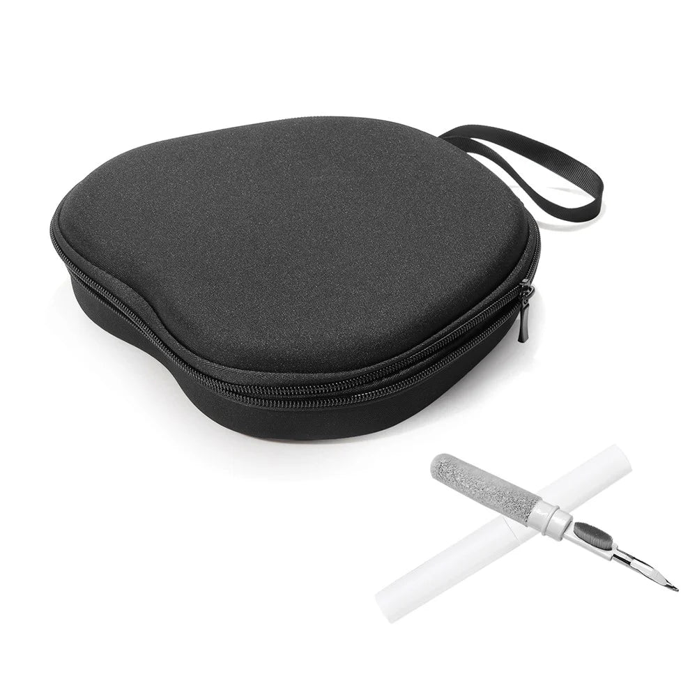 For Audio-technica ATH-M50X Headphone Case EVA Hard Shell Storage Bag With Cleaning Pen Set - Black - 1