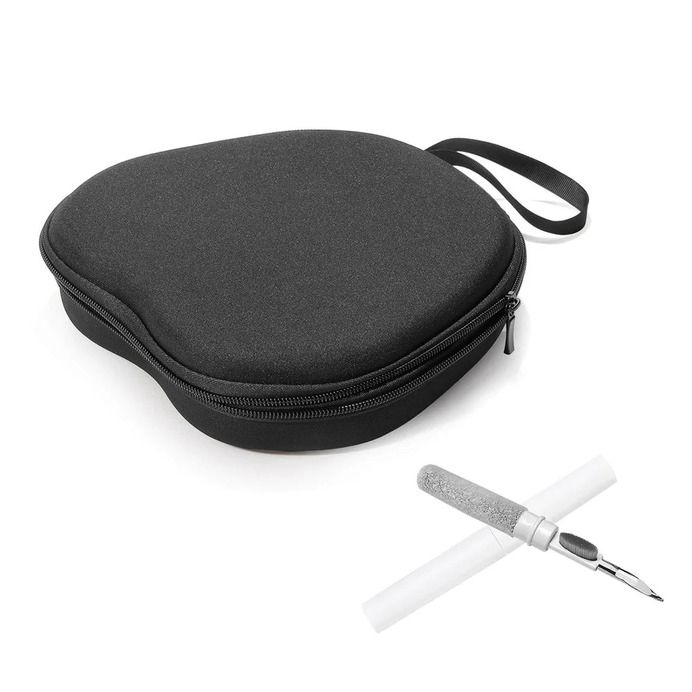 For 1Mii Y8+ Headphone Case EVA Hard Shell Storage Bag With Cleaning Pen Set - Black - 1