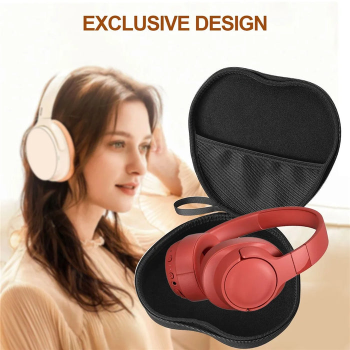 For JBL Tune 750BT Headphone Case EVA Hard Shell Storage Bag With Cleaning Pen Set - Black - 2