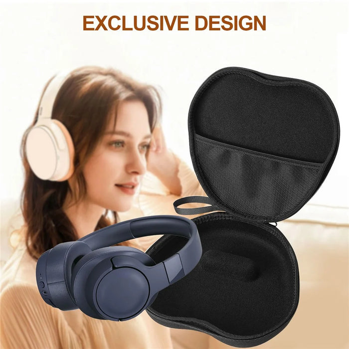 For JBL Tune 700BT Headphone Case EVA Hard Shell Storage Bag With Cleaning Pen Set - Black - 2