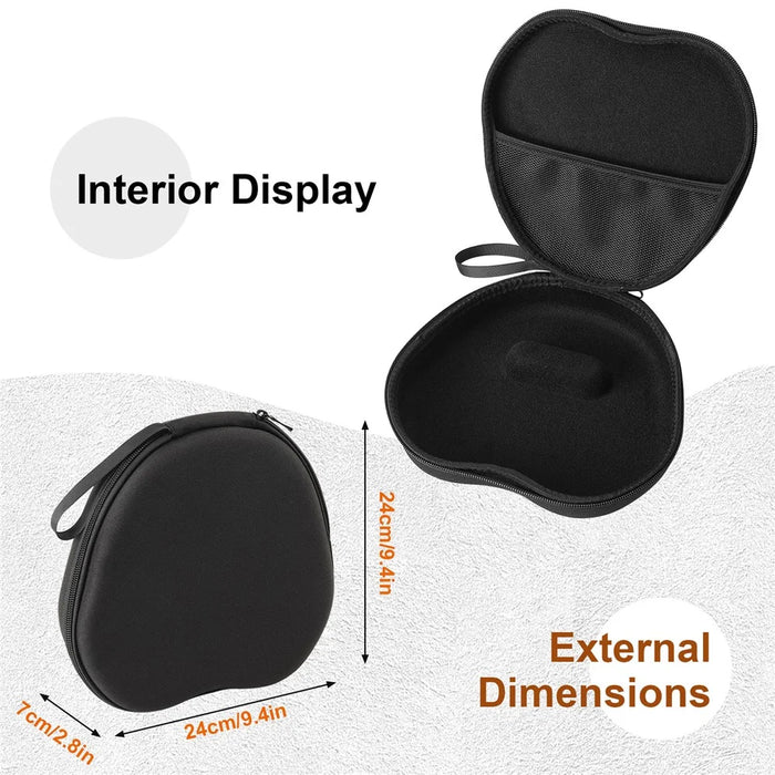 For JBL Tune 520BT Headphone Case EVA Hard Shell Storage Bag With Cleaning Pen Set - Black - 7