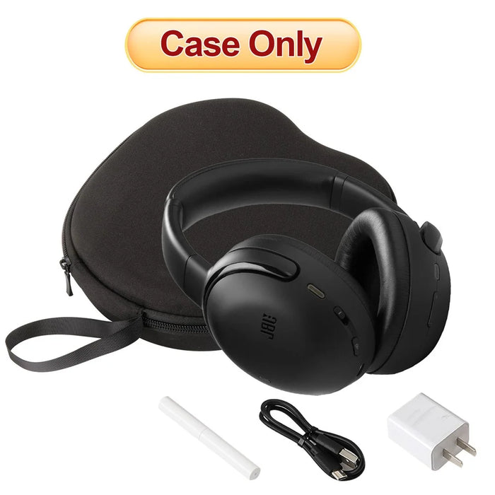 For JBL Tour One M3 Headphone Case EVA Hard Shell Storage Bag With Cleaning Pen Set - Black - 5