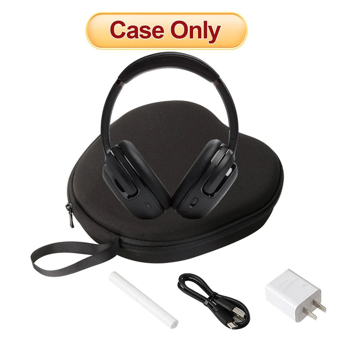 For JBL Tour One M2 Headphone Case EVA Hard Shell Storage Bag With Cleaning Pen Set - Black - 5