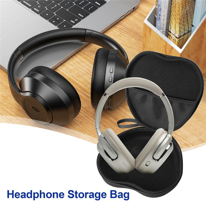 For JBL Tour One M2 Headphone Case EVA Hard Shell Storage Bag With Cleaning Pen Set - Black - 7