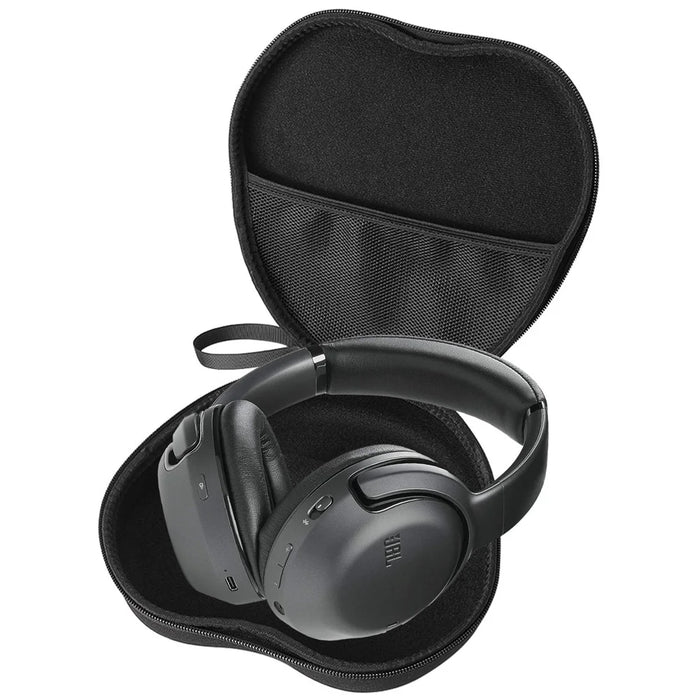 For JBL Tour One Headphone Case EVA Hard Shell Storage Bag With Cleaning Pen Set - Black - 4