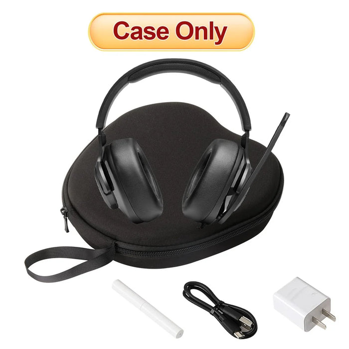 For JBL Quantum 200 Headphone Case EVA Hard Shell Storage Bag With Cleaning Pen Set - Black - 5