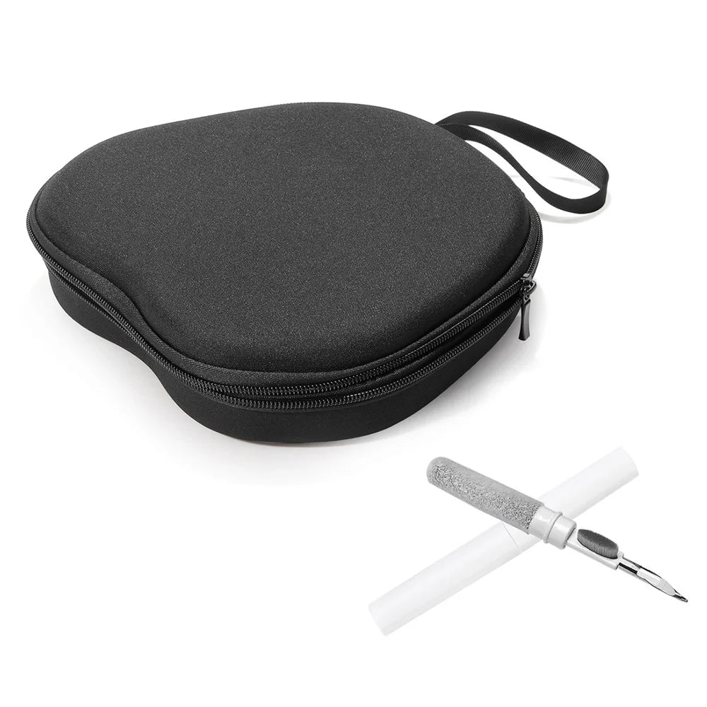 For JBL Quantum 100 Headphone Case EVA Hard Shell Storage Bag With Cleaning Pen Set - Black - 1