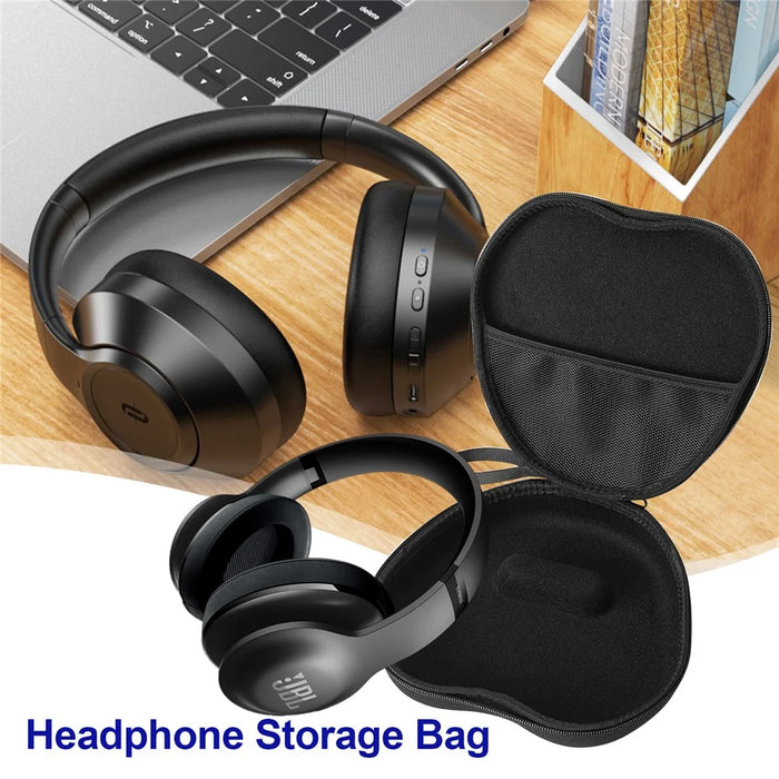 For JBL Everest 700 Elite Headphone Case EVA Hard Shell Storage Bag With Cleaning Pen Set - Black - 7