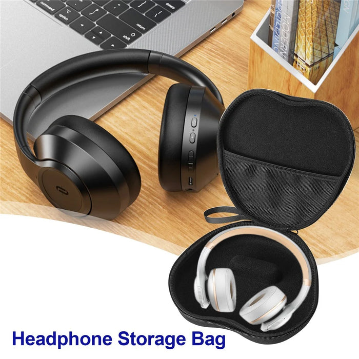 For JBL Everest Elite 300 Headphone Case EVA Hard Shell Storage Bag With Cleaning Pen Set - Black - 7