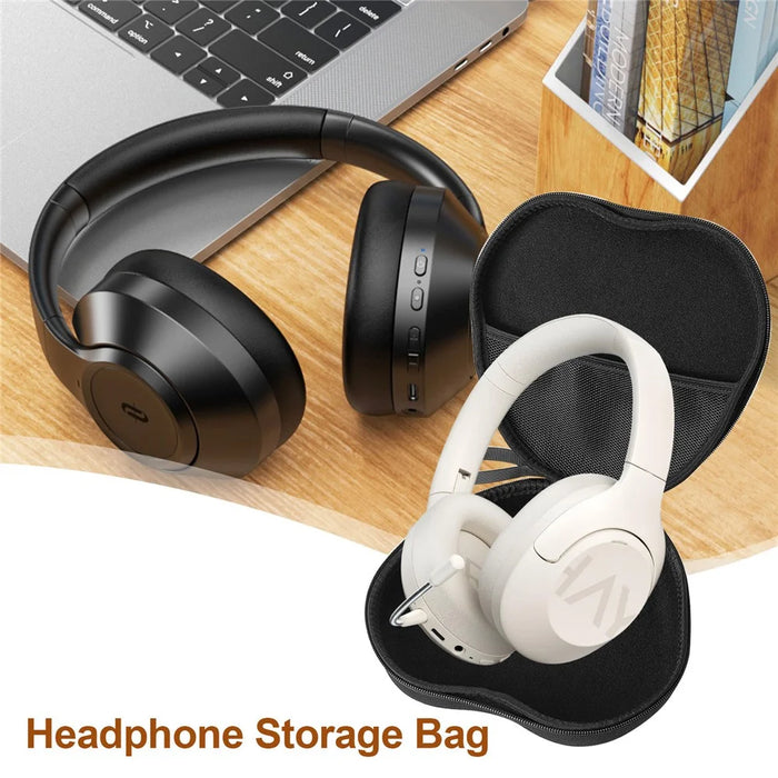 For Haylou S30 Headphone Case EVA Hard Shell Storage Bag With Cleaning Pen Set - Black - 4