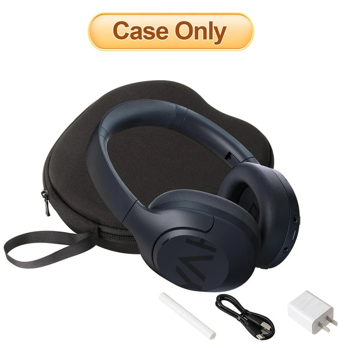 For Haylou S30 Headphone Case EVA Hard Shell Storage Bag With Cleaning Pen Set - Black - 6