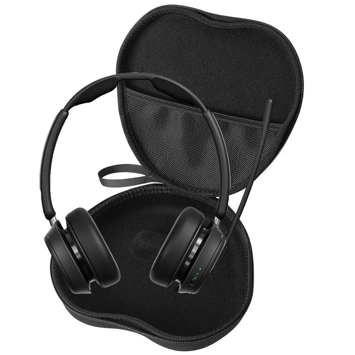 For EPOS IMPACT 1061T Headphone Case EVA Hard Shell Storage Bag With Cleaning Pen Set - Black - 4