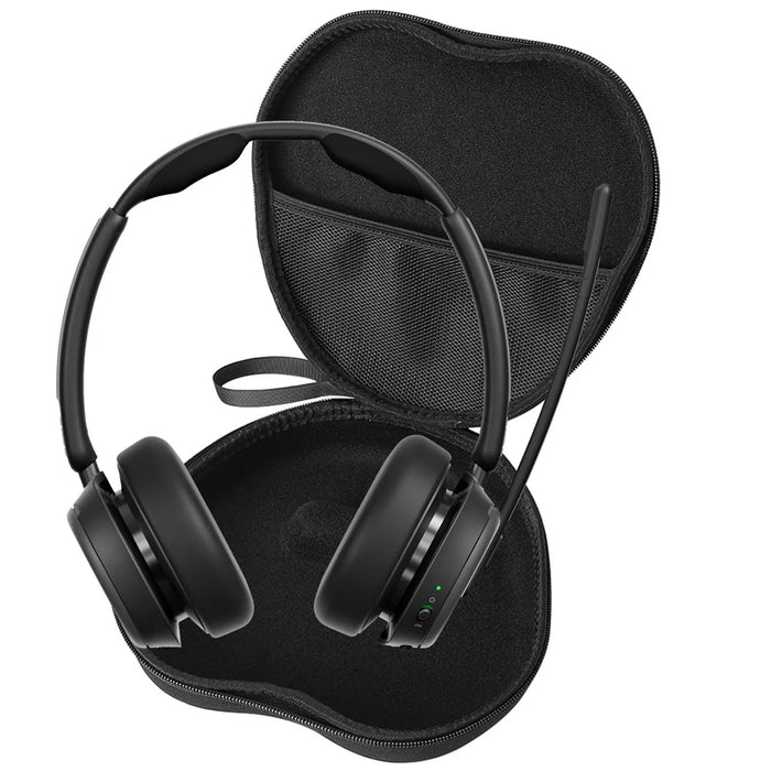 For EPOS IMPACT 1060T Headphone Case EVA Hard Shell Storage Bag With Cleaning Pen Set - Black - 4