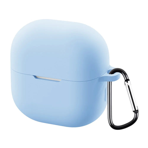 For Huawei FreeClip 2 Silicone Case Wireless Earphone Anti-Scratch Protective Cover with Carabiner - Sky Blue - 1