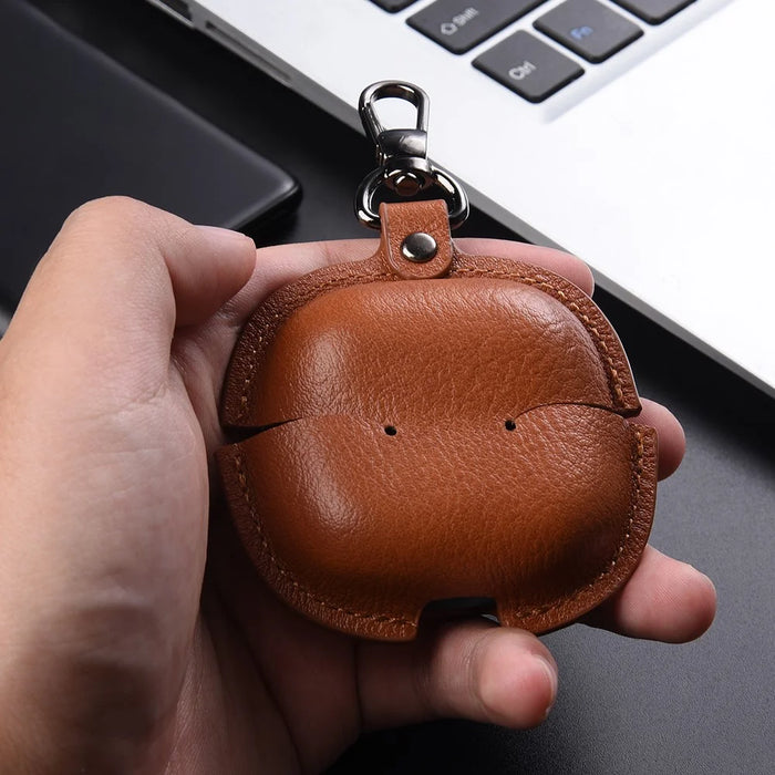 For Huawei FreeClip 2 Earphone Case Business Leather + PC Protective Cover - Brown - 4