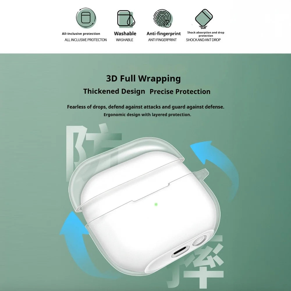 Earphone Case For Samsung Galaxy Buds3  /  Buds3 Pro  /  Buds3 FE Transparent TPU Protective Cover - 4