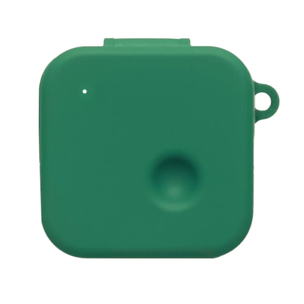 For Nothing Ear (3) Silicone Case Wireless Earphones Protective Cover with Anti-Lost Buckle - Blackish Green - 1